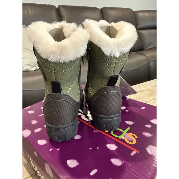 Totes Kids Snow Boots Toddler 7M Lil Gordon Olive NEW! - Picture 3 of 6
